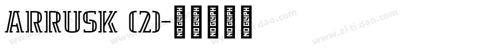 ARRUSK (2)字体转换